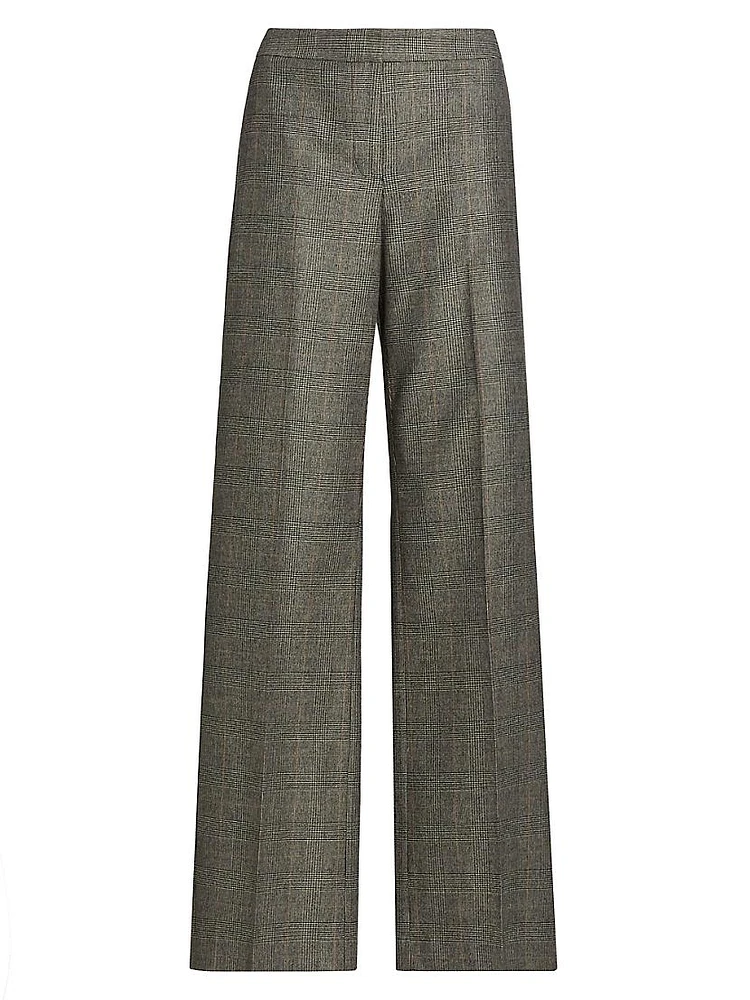 Nemo Plaid Straight-Leg Pants