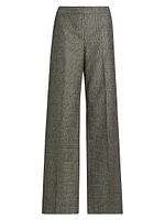 Nemo Plaid Straight-Leg Pants