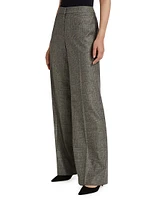 Nemo Plaid Straight-Leg Pants