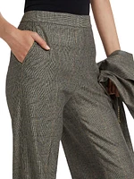 Nemo Plaid Straight-Leg Pants