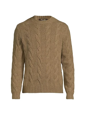 Napier Cable-Knit Cashmere Sweater