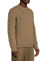 Napier Cable-Knit Cashmere Sweater