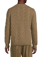 Napier Cable-Knit Cashmere Sweater