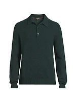 Mastallon Wool Long-Sleeve Polo Shirt