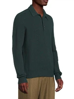 Mastallon Wool Long-Sleeve Polo Shirt