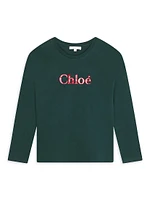 Little Girl's & Logo Long-Sleeve T-Shirt