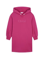 Little Girl's & Logo Hoodie Dress