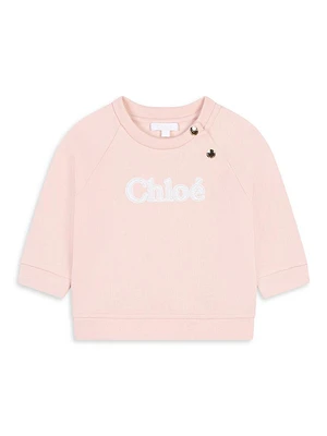 Baby Girl's & Little Logo Crewneck Sweatshirt