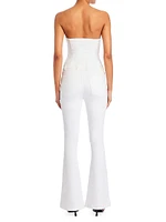 Jeanette Stretch Denim Jumpsuit