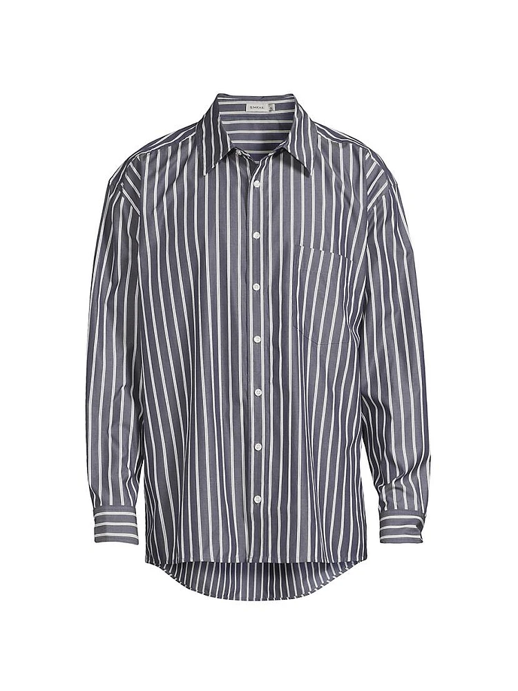 Khailed Striped Oversized Shirt