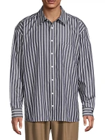 Khailed Striped Oversized Shirt