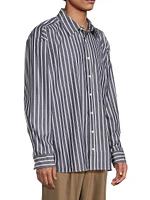 Khailed Striped Oversized Shirt