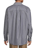 Khailed Striped Oversized Shirt