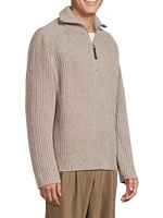 Henry Cashmere Half-Zip Sweater