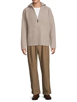 Henry Cashmere Half-Zip Sweater