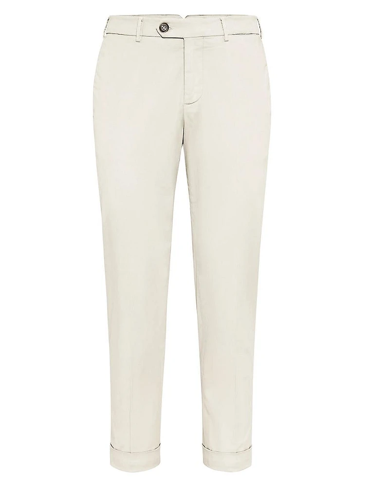 Garment Dyed Italian Fit Trousers