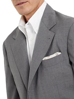 Super 150s Lightweight Wool and Silk Deconstructed Blazer