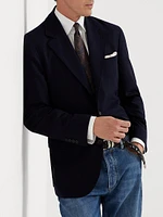 Cashmere and Silk Hopsack Deconstructed Blazer