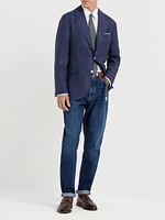 Comfort Wool, Silk and Linen Prince of Wales Deconstructed Blazer