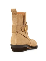 Ornella 40MM Buckled Suede Ankle Boots