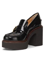 Gabriella 105MM Leather Platform Loafers