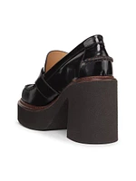 Gabriella 105MM Leather Platform Loafers