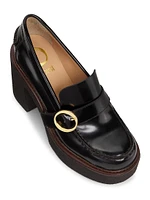 Gabriella 105MM Leather Platform Loafers