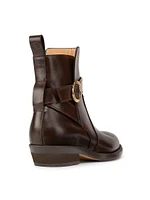 Ornella 40MM Buckled Leather Ankle Boots