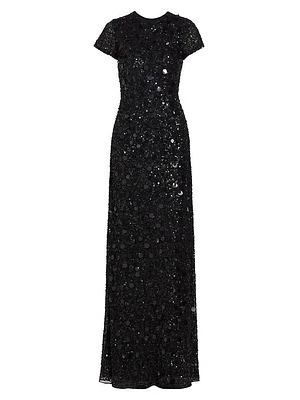 Doris Embellished A-Line Gown