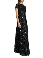 Doris Embellished A-Line Gown