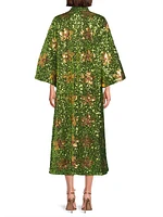 Floral Sequined Midi Caftan