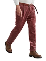 Garment Dyed Leisure Fit Trousers Cotton Corduroy