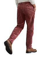 Garment Dyed Leisure Fit Trousers Cotton Corduroy