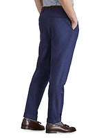 Wool and Cashmere Combed Flannel Leisure Fit Trousers