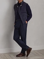 Virgin Wool Flannel Tailor Fit Trousers