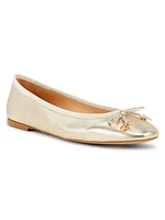 Lou Bow-Embellished Ballet Flats