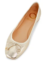 Lou Bow-Embellished Ballet Flats