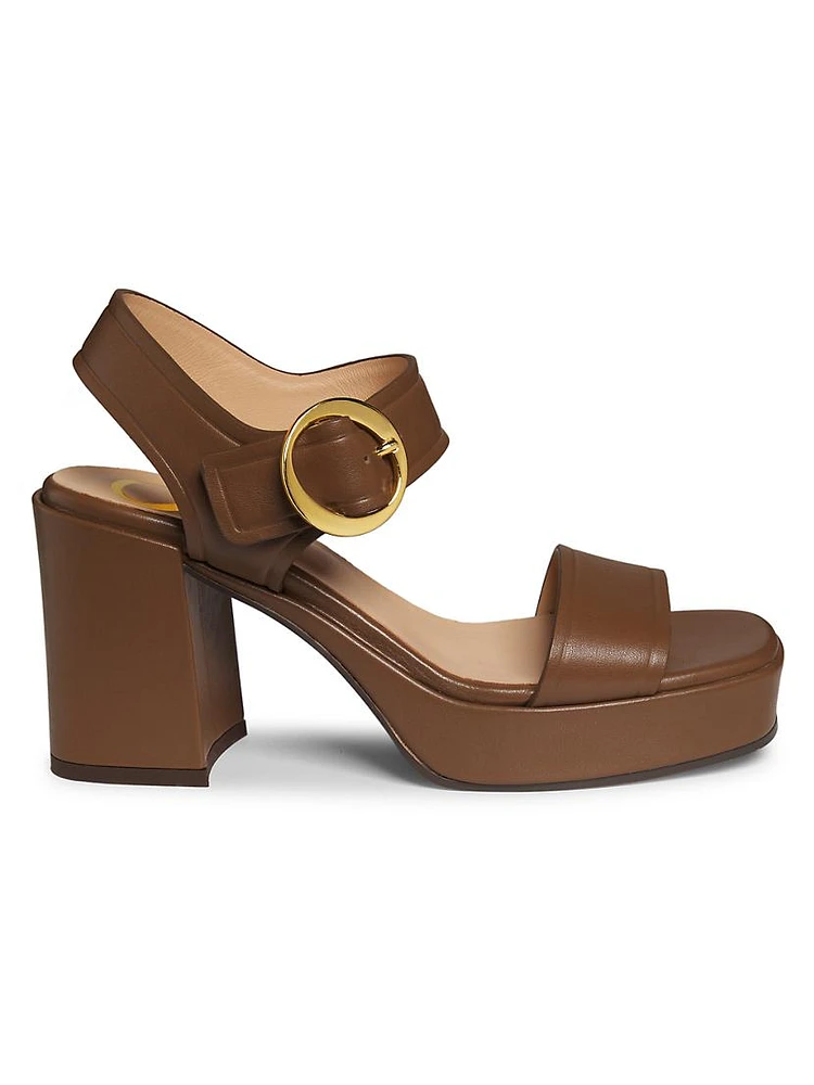 Brianne 90MM Leather Platform Sandals