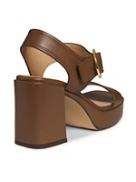 Brianne 90MM Leather Platform Sandals