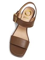 Brianne 90MM Leather Platform Sandals