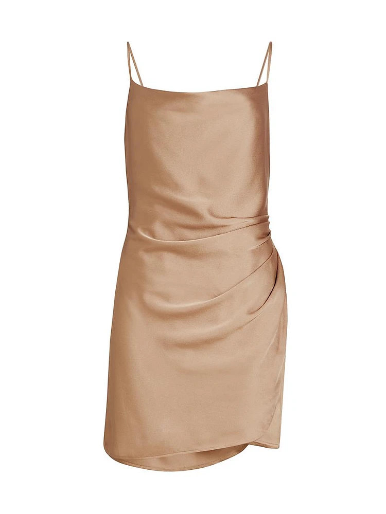 Bruna Wrap-Style Cami Dress