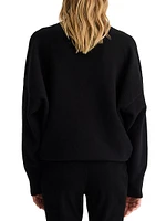 Suede High-Waist Trousers