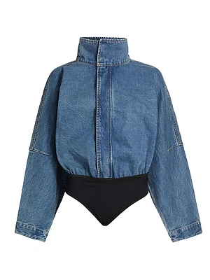 Britta Denim Bodysuit