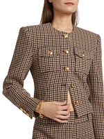 Jerry Houndstooth Wool-Blend Jacket