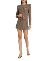 Jerry Houndstooth Wool-Blend Jacket