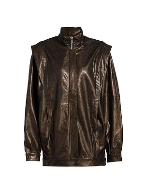 Vonna Faux Leather Jacket