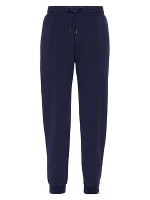 Cashmere and Cotton French Terry Double Cloth Trousers