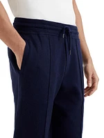 Cashmere and Cotton French Terry Double Cloth Trousers