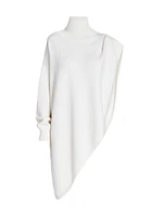 Wool Asymmetric Cape