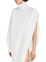 Wool Asymmetric Cape